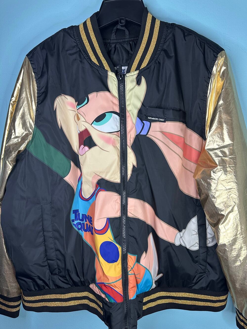 Members Only Space Jam: A New Legacy Lola Bunny Bomber Jacket 2X